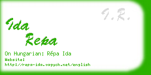 ida repa business card